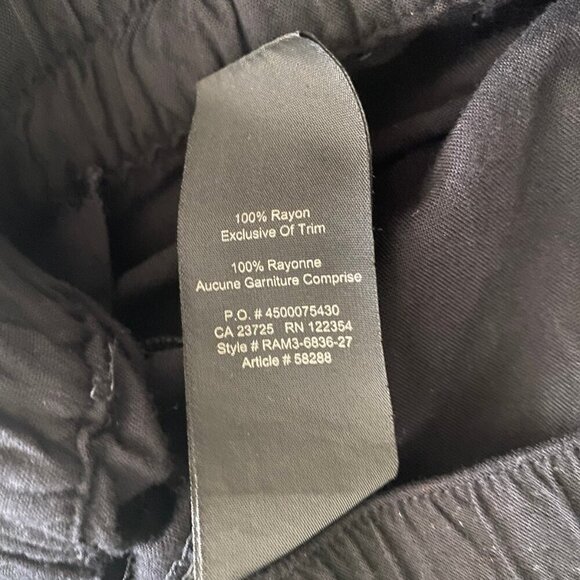 TNA Black Rayon Jogger Pants – Size M | Comfy & Sleek Streetwear - Picture 7 of 7